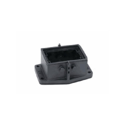 Embase encastrée 6B, Polyamide, IP65, Sortie basse